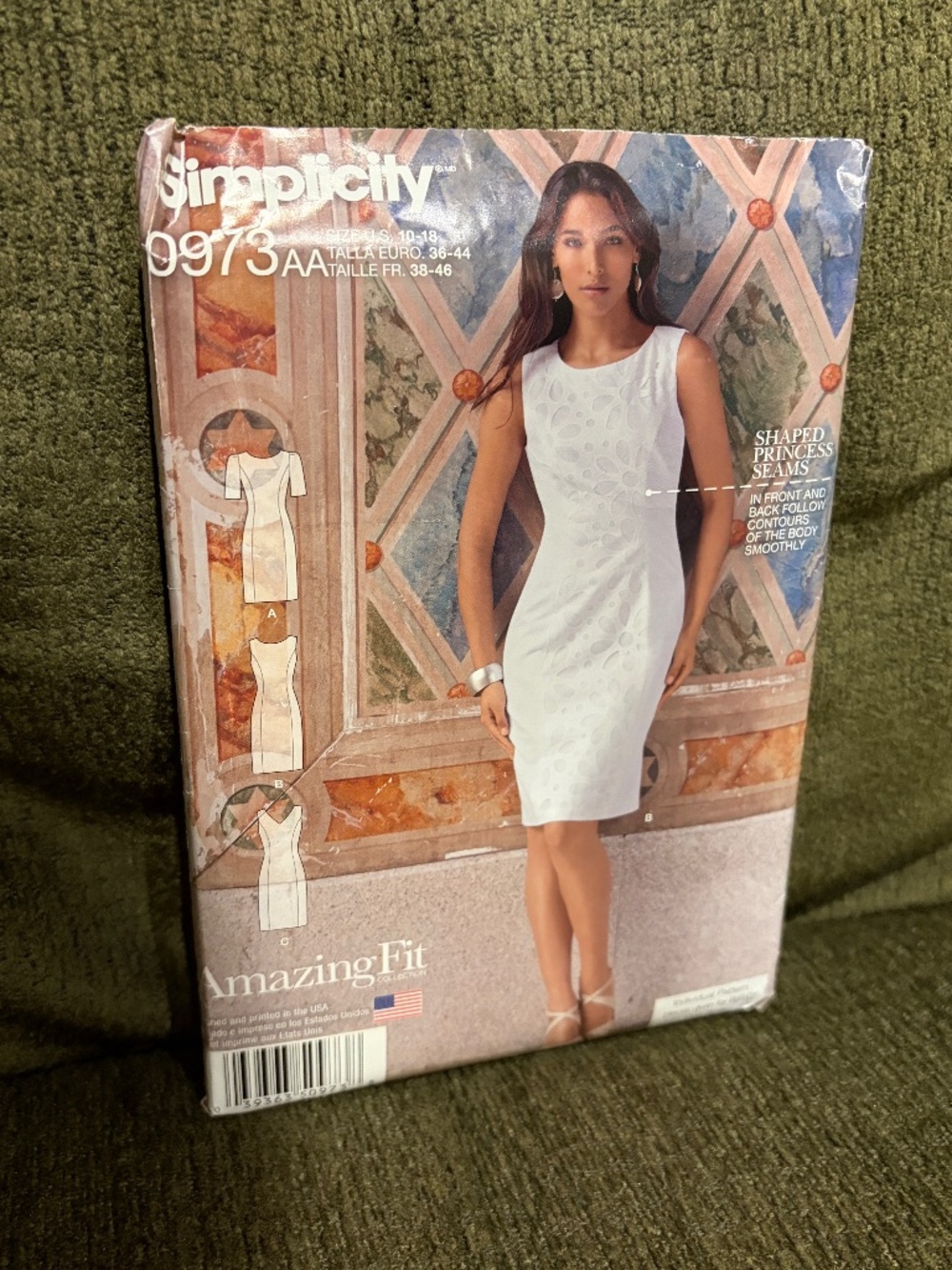 Simplicity Amazing Fit Pattern 0973 Rare and HTF Sewing Dress -Size 10-18 -UNCUT